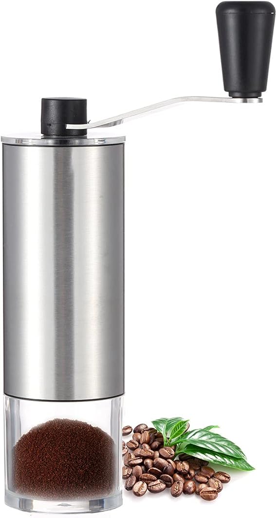 LHS Coffee Grinder Stainless Steel Construction with Ceramic Conical Burr