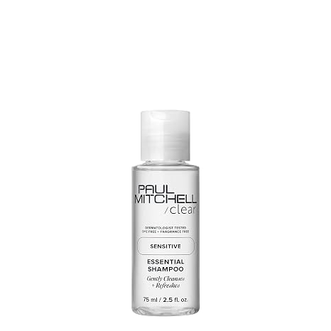 Paul Mitchell Clear Essential Shampoo, Fragrance Free, For Sensitive Scalp + Skin