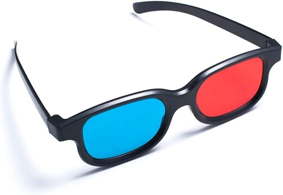 Classic Style 3d Glasses in Red- Blue for Movie and Games
