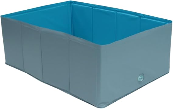LAFANDE Foldable Swimming Pool, Dog Paddling Pool, Small Dog Padding Pool Portable for Pets, Puppy Wading Toy Playing Pool for Children Pet Garden Patio Bathroom