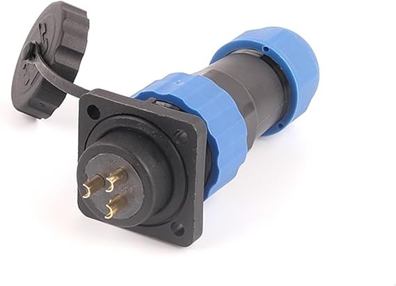 SP16 IP68 Waterproof Connector Cable Connector Plug and Socket Male Female 2 3 4 5 6 7 9 Pin Panel Mount Wire Aviation Plug(Square Type,9P)