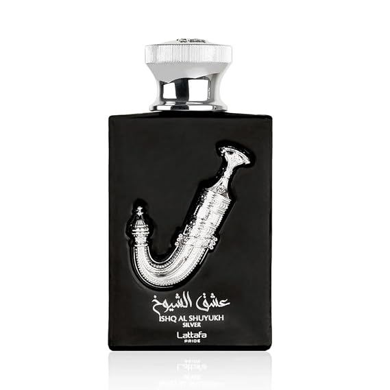 Lattafa Perfumes Ishq Al Shuyukh Silver for Unisex Eau de Parfum Spray, 3.4 Ounce