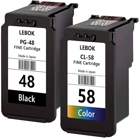 LEBOK PG-48 CL-58 Ink Cartridges for Canon Pixma E408 E418 E468 E478 E488 Printer