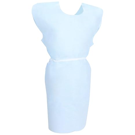 McKesson Disposable Patient Exam Gown Latex-Free, Blue, Medical, 50 ct