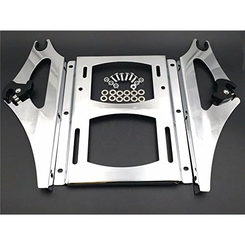 HONGK- Chrome Detachable Tour-Pak Mounting Bracket Fender Luggage Rack Shelf Compatible with 2009-2013 Harley Touring FLHRFLHRC FLHT FLHX FLTR FLTRX FLHRSE5 FLHXSE FLTRSE3 FLTRXSE [B01C3JWZLC]