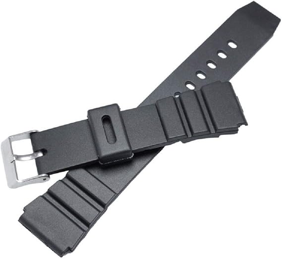 22mm Black Diver Rubber Watch Band Strap fits AMW-320 AMW-330 AD-520 MD-705