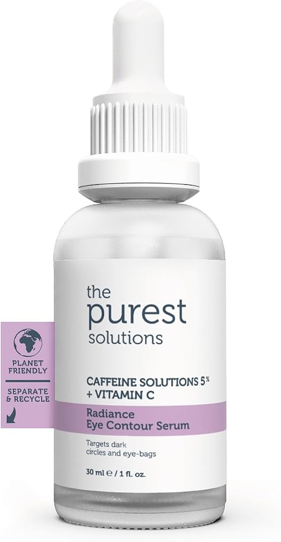 The Purest Solutions, Anti-Bagging and Bruising, Illuminating Caffeine Under-Eye Serum 30 ml (Caffeine 5% + Vitamin C)