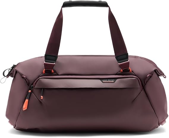 Peak Design Travel Duffel 35L, Eclipse, Weatherproof, Extra-Wide Zip, 4 External Pockets, Fits Packing & Camera Cubes, Ideal Weekend Bag, Versatile Duffel for Travel & Everyday Use