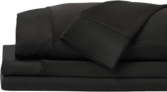 SHEEX Original Performance Cooling Sheet Set, Twin/Twin XL, Black