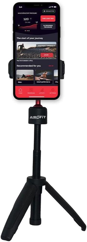 Airofit Tripod - Portable and Multifunctional Phone Tripod Stand for Steadily Capturing Your Moments - Adjustable Tripod Selfie Stick Well Suited Cell Phone Stand Tripod for iPhone and Android Phone
