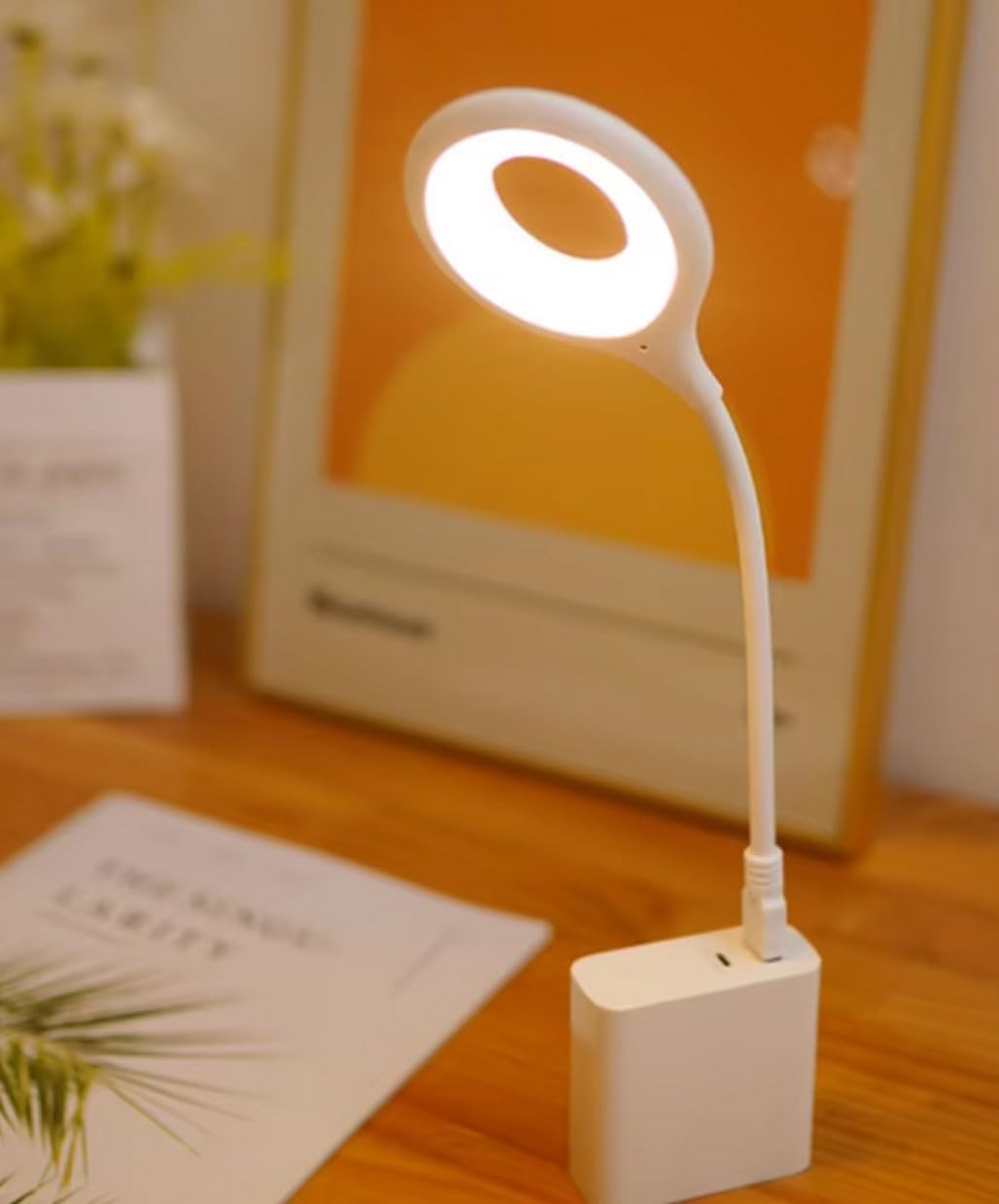 Portatif Akrobatik 20 SMD Ledli USB Gece Kitap Okuma Çalışma Lambası Powerbank Uyumlu [Enerji Sınıfı A]