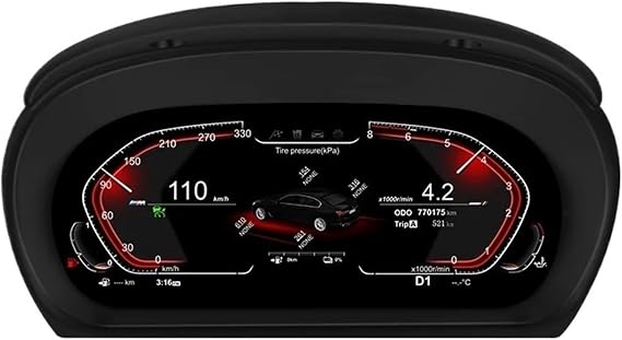 Boost Gauge Digital Cluster Dashboard Fit For BMW 3 Series E90 E91 E92 E93 2005-2012 LCD Car Instrument Speedmeter Virtuele Cockpit