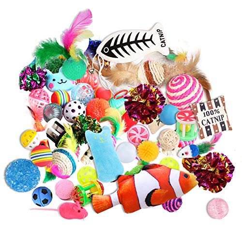 Cat Toys Variety Pack for Kitty 20 Pieces & Cat Gifts for Christmas