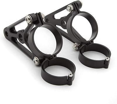 50mm Motorcycle Headlight Mount Bracket Brackets Fork Holder Turn Light Clamp Support Aluminum Alloy Accessories CNC Black