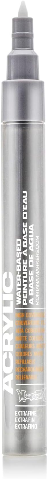 Montana Acrylic Marker .7mm Extra Fine Tip - Iron Curtain