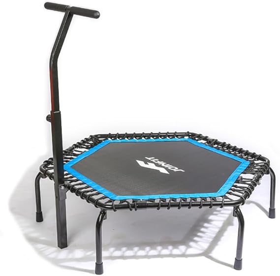 Katlanabilir Tutunmalı Fitness Trambolin Mavi - 150 kg Taşıma Kapasiteli