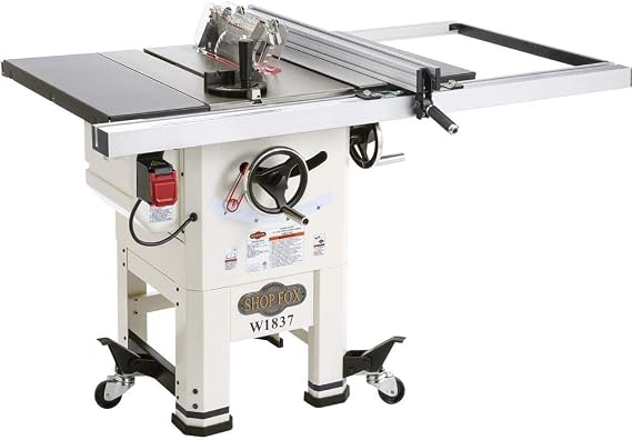Shop Fox 10 in. 2 HP Open-Stand Hybrid Table Saw W1837