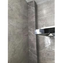 Pvc Pipe Hiders Grey, Decorative Pipe Covers for Bathroom/Conduit Raceway Sheild Enclosure, 175 165 115 100 Cm Long Raceway Concealer For Protect Wall Air Conditioner Cords(155x30x30cm)