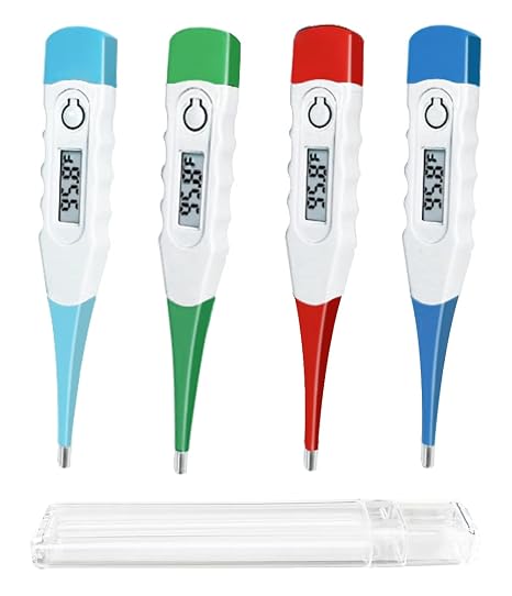 Digital Thermometer,BESTWYA Thermometer for Adult (B, Pack of 4)