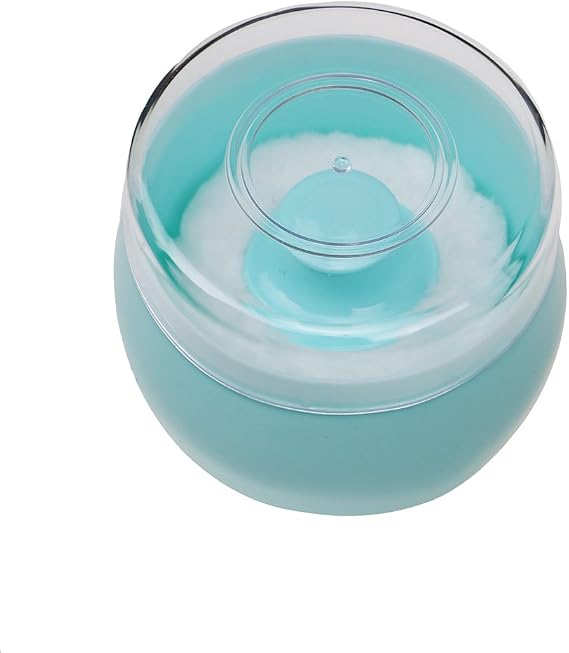 HSOMiD Body Powder Case/Powder Puff Kit/Body Powder Applicator, Dusting Powder Puffs with Loose Powder Container,Handy Size