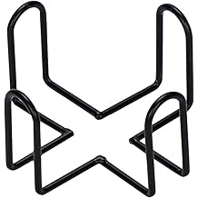 Black Iron Coaster Holder Metal Storage Rack Coasters Shelf for Both Round and Square Coasters, Bar Coasters Tools (4.13 X 4.13 X 3.15inch)