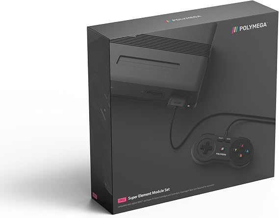 Polymega EM02 Polymega Module + Dedicated Wired Controller Set/Module Set EM02 Super Nintendo® Universal Black PM-EM02-01 SNES®/SFC® Dedicated Compatible Machine