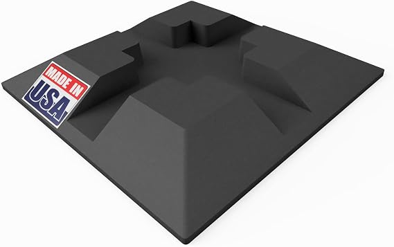 USA Made Foundation Block - Deck Support - Handi Block - Pier Shed Base Footing Post Beam Support - Heavy Duty, UV Resistant, 100% Recycled Plastic - Durable for Decks, Sheds & Structures (20 Pack)
