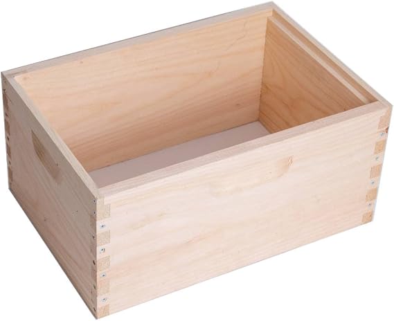 Lehman's Stoney Acres Beekeeping Beehive Box, 8 Frame Deep Assembled Super or Brood Honeybee Hive Box, Amish Made