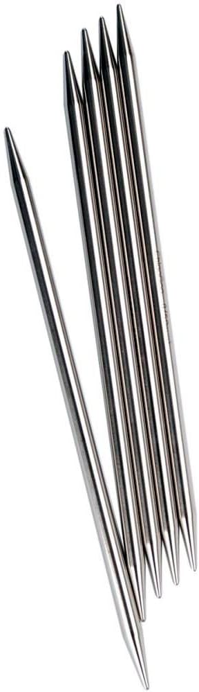 6 "(15 cm) Chiaogoo Red (Stainless Steel) Double Point Knitting Needles Size-US-4-(3.5mm)