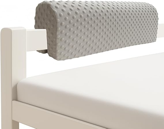 Wonder Space Toddlers' Bed Rail Bumpers Protecter - Children Bed Guardrail Padding - Anti-Collision | Increased Height | Fall Prevention - Easy Installation Enhanced Safety Universal Fit (Grey, 90cm)