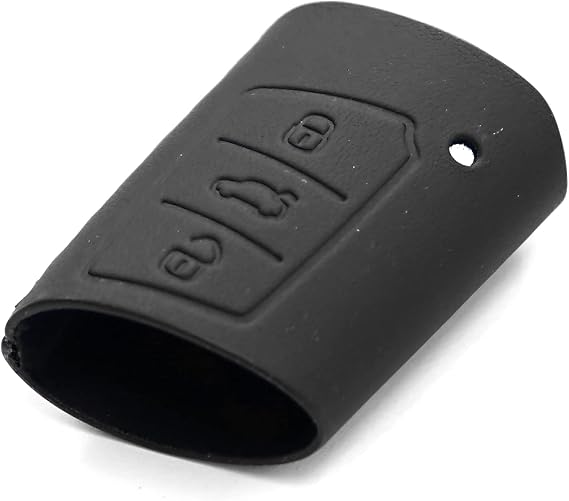 Skoda 3V0087012B Key Cover Ignition Key Black Only for Vehicles with Kessy