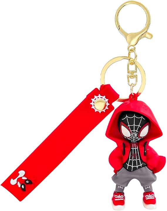 Spider Keychain Creative Keychains Collectible Mini Figurines,Fun Keyring Jewelry Gift for Men and Women
