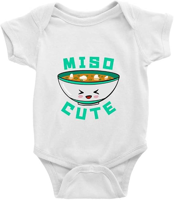 0-24 Months Miso Cute Cotton Toddler Rompers Short Sleeve Crawl Baby Onesie