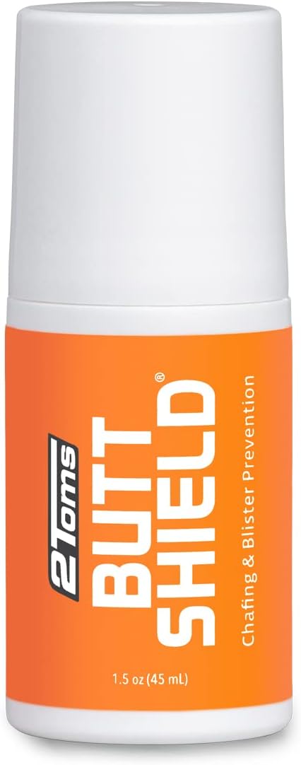 2Toms ButtShield, Anti-Chafe, Anti-Blister & Saddle Sore Prevention | Protection from Chafing, Saddle Sores & Skin Irritations