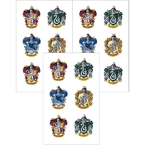 Playhouse Harry Potter Mini Hogwarts House Crests Pack of Three Perforated Sticker Half-Sheets - 1 Pack