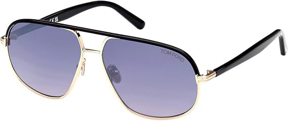 Tom Ford MAXWELL FT 1019 Shiny Rose Gold/Grey Shaded 59/13/140 unisex Sunglasses