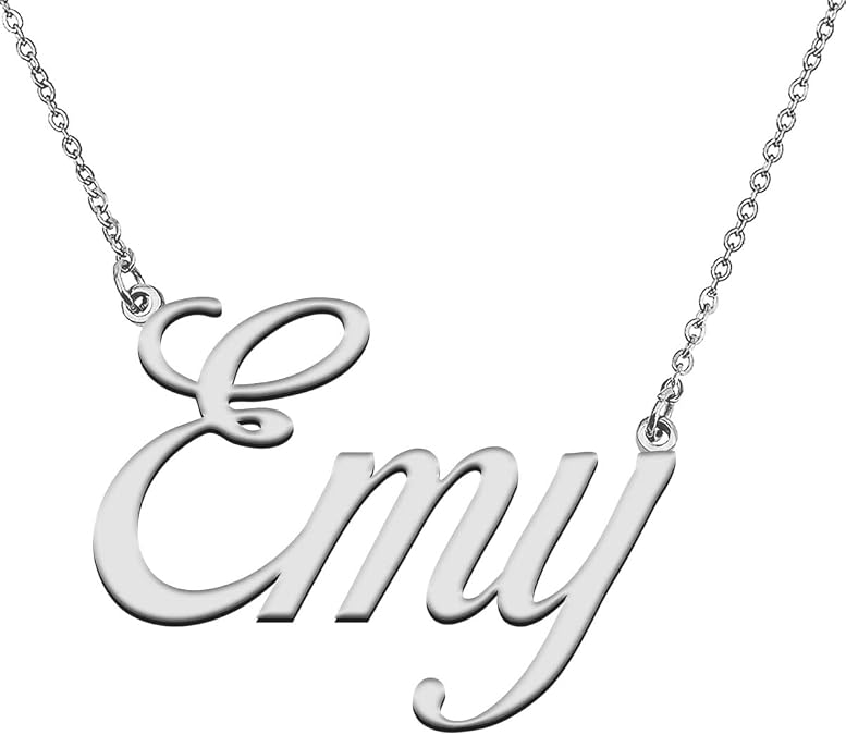 Customized Custom Name Necklace for My Best Friend | Personalized Made 18K Gold Plated Nameplate, Stainless Steel Pendant Jewelry for Women,Adjustable Delicate Chain