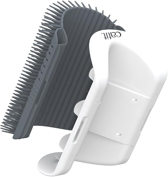 Catit 2.0 Personal Care Set, massage corner for cats, gray, 1 piece (single pack)