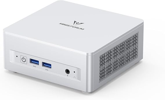 MINISFORUM UM870 Slim Mini PC Barebone with AMD Ryzen 7 8745H Processor Mini Computer(8C/16T, Up to 4.9GHz), Support 8K@60Hz HDMI 2.1/USB4 Output, WIFI6E/BT5.3/Auto Power On