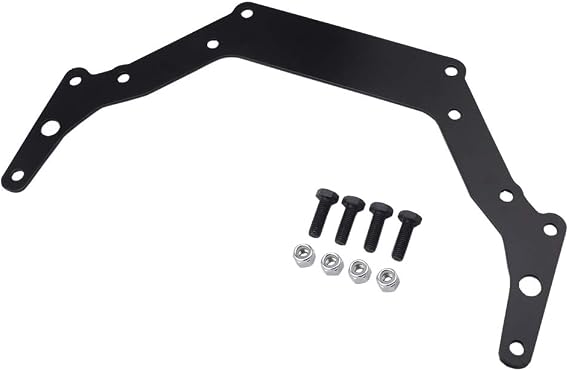 RASTP Transmission Adapter Plate for Chevy 1962-Up TH350 TH400 BOP-TO RS-EM1017,Black