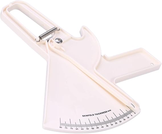 Body Caliper Tape Kit Body Fat Measurement Device Monitoring Body Fat Measures Body Fat Body Fat Caliper for Men Women (White)