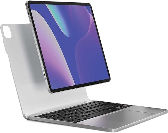 Brydge MAX+ for 12.9" iPad Pro (3rd/4th/5th Gen) Keyboard Case - White, Plastic, Scratch Resistant, Integrated Trackpad, USB-C