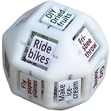 Decision Die for Things to Do with Your Family. The Die Displays 54 Fun Activity Ideas, Selected Randomly with Every Roll. By Dream Dice.