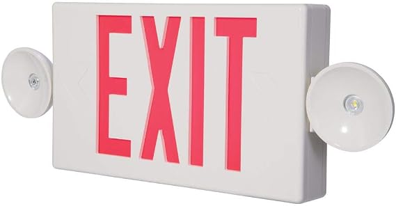 Sure-lites Lpxc25 Universal Emergency Exit Light, White/red, 60 Hz