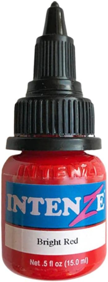 Intenze Tattoo Ink - Bright Red- 1/2oz Bottle