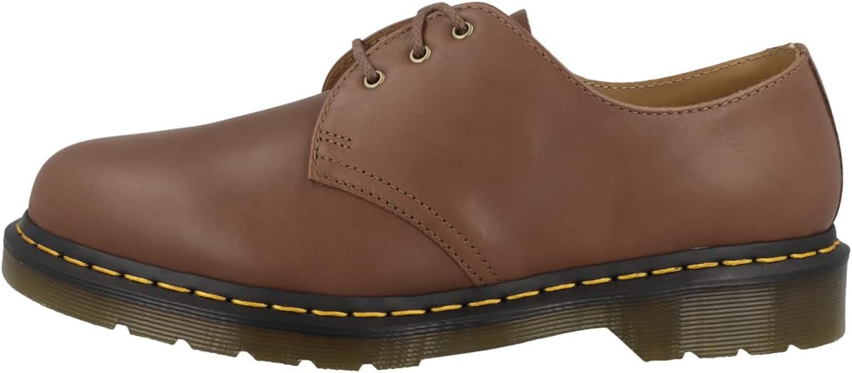 Dr. Martens Men's 1461 Oxford, Saddle Tan Carrara, 7