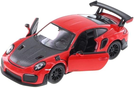 Kinsmart Porsche 911 GT2 RS Hard Top, Red 5408D - 1/36 Scale Diecast Model Toy Car for Unisex Children