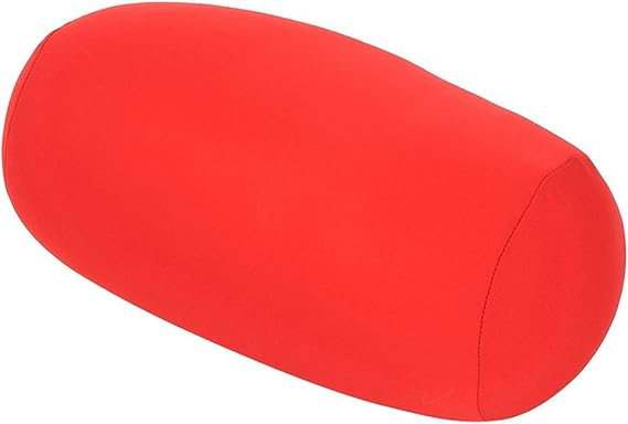 Mini Microbead Back Cushion Roll Throw Pillow Travel Home Sleep Neck Support Comfortable Side Sleeping Pillow for Side Sleeper Students nap Pillow Side Sleeping Pillow(Red)