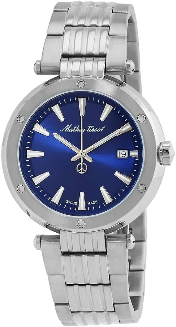 Mathey-Tissot Neptune Quartz Blue Dial Men's Watch H912ABU, Modern