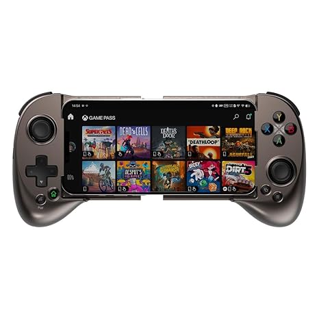 ShanWan Q133P2 Mobile Game Controller for iphone&Android System via Bluetooth Wireless Gamepad Compatible with PS Remote Play, Xbox Cloud, Steam Link, GeForce NOW, iOS MFi/Apple Arcade